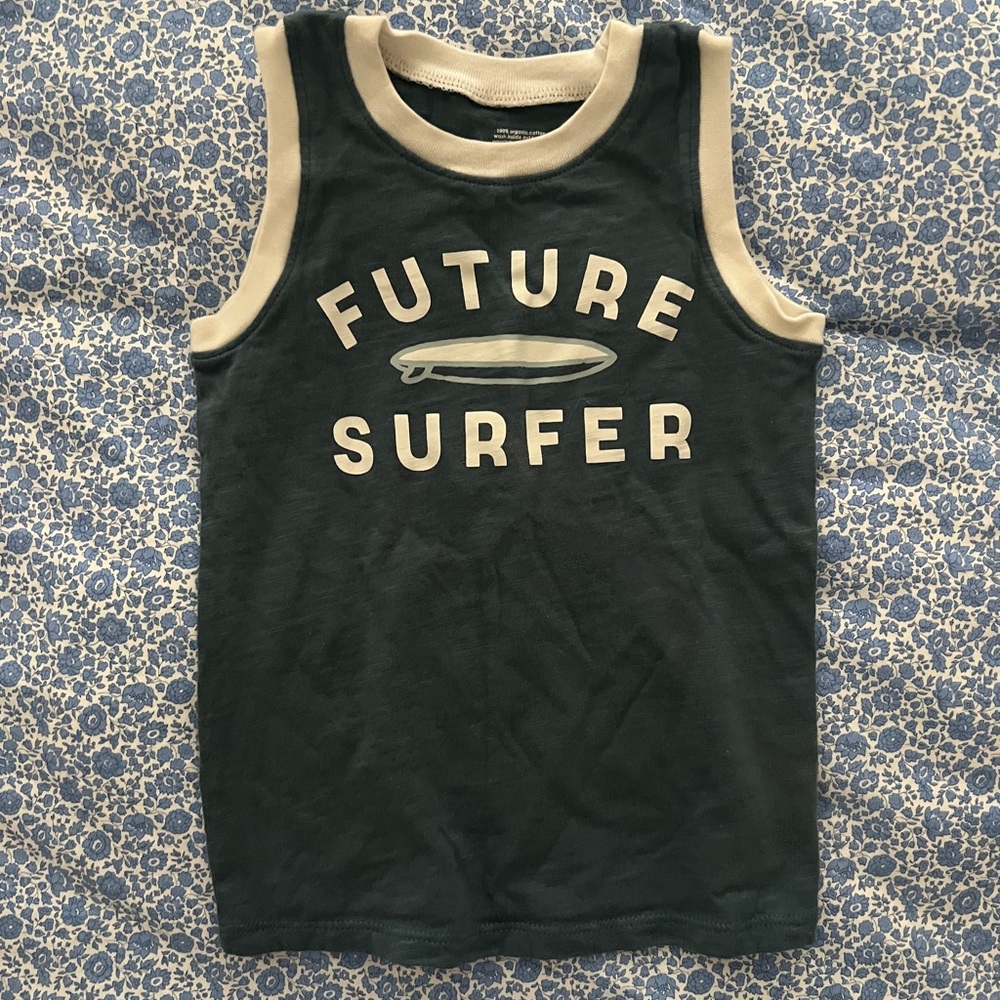 Little Co Future Surfer Blue & White Tank Size 24M